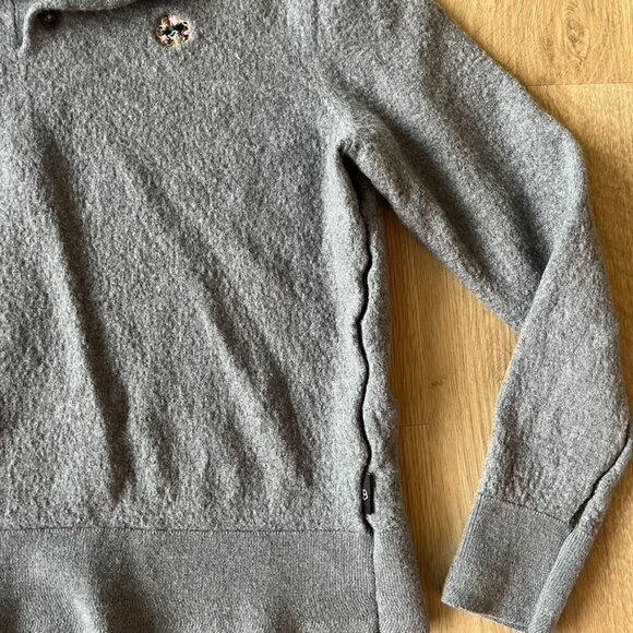 Ted Baker Small Merino Wool Lightweight Polo Sweater Crest Detail logo - Picture 3 of 8